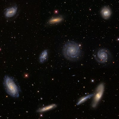 Mosaic of paired galaxies